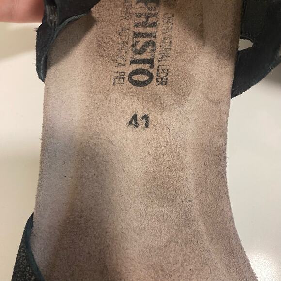 Mephisto Sandal Wedges Women’s size 11 Black‎ and Brown - Picture 7 of 8